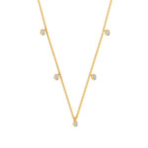 สร้อยคอทองคำแท้ 14K 9K 10K 18K ประดับเพชรแล็บ ได้รับการรับรองจาก IGI ผู้ผลิตเครื่องประดับคุณภาพสูงที่เป็นธรรม ขายส่ง RJC OEM ODM NK706469 - Product Image 2
