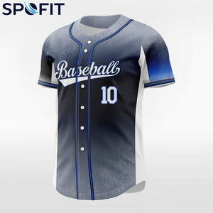 Camiseta de Béisbol Personalizada, Nueva, 100% Poliéster, Tejido Sublimado, Transpirable, Cómoda, Ropa de Entrenamiento Profesional para Equipos - Product Image 2
