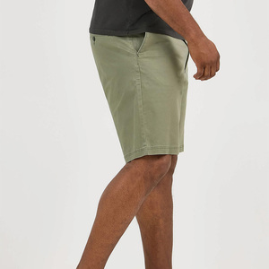Pantalones Cortos Bermuda Casuales de Color Sólido para Hombre, Cintura Media, Cierre con Cordón, 100% Algodón Transpirable, Diseño con Bolsillo Frontal con Logotipo - Product Image 4