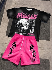 Men Smart Casual Coordinated Apparel <b>Set</b> Featuring Short Sleeve Layered Clothing Design - Product Image 1