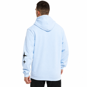 Sweat-shirt unisexe bleu clair à col rond, coupe classique, 100 % polyester, molleton bouclette, décontracté, uni, avec poche, anti-rétrécissement, pour l'automne - Product Image 6