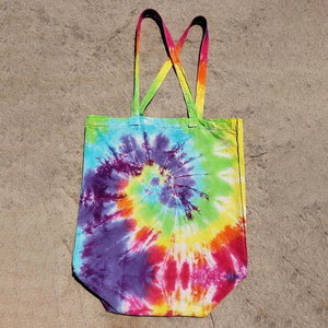 Wholesale Custom Logo tie Dye Shopping <b>Bag</b> Cheap Price Handle Comfortable Custom Logo And SIze - Product Image 6