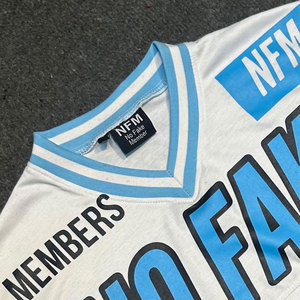 เสื้อครอปท็อป NFM No Fake 00 คอวี แขนสั้น สตรีทแวร์ ผ้าฟลีซถัก ทอจากวัสดุรักษ์โลก ระบายอากาศได้ดี ผ้าฝ้าย 100% - Product Image 3