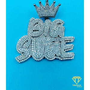 Custom Crown " BIG SUGE " Pendant <b>Iced</b> <b>Out</b> Lab Grown Diamond Hip Hop Necklace Luxury Bling <b>Chain</b> - Product Image 4