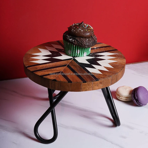 Soporte clásico de madera de mango para pasteles, tamaño personalizado para exhibición elegante, pasteles, postres, decoraciones para eventos de boda, Falak World Export - Product Image 5