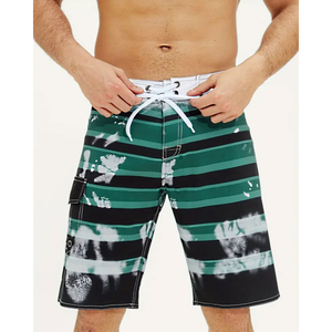 Nouveau design 2026 – Short de bain homme en tissu peigné imprimé, décontracté, sportif, coupe quart, style urbain, longueur genou, imperméable et séchage rapide - Product Image 4