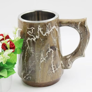Mug en bois artisanal de qualité supérieure – Tasse durable pour café, thé et bière – Cadeau d'Inde avec livraison mondiale - Product Image 1