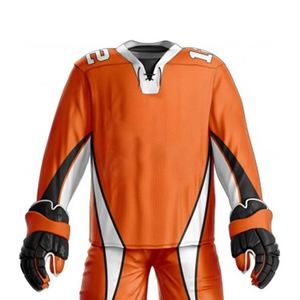 Uniforme de Hockey sobre Hielo de Primera Calidad, Atlético, de Poliéster Transpirable, con Estampado Digital Sólido, Reforzado en la Parte Delantera, con Impresión Sublimada - Product Image 4