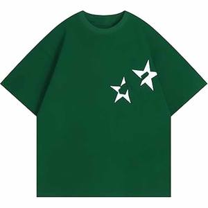 เสื้อยืดผู้ชายทรงปกติ ผ้าฝ้ายออร์แกนิค 100% เฟรนช์เทอร์รี่ เนื้อผ้าบางเบา ทรงโอเวอร์ไซส์ สวมใส่สบาย ระบายอากาศได้ดี แห้งเร็ว แขนสั้น น้ำหนัก 200 กรัม - Product Image 1