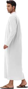 Thobes Jubbah pour hommes à manches longues, style koweïtien moderne, thermiques, grandes tailles, blancs, fabricant 2026, haute qualité, Daffah Dubai Thobes - Product Image 3