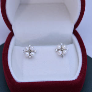 Pendientes de Botón de 8-9 mm con Forma de Fragmento Galáctico, Color Azul Claro Eléctrico, Estilo Agua Oceánica, Artesanía en Oro K, Accesorio de Moda - Product Image 5