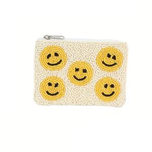 Pochette à monnaie brodée de perles compactes, taille voyage, artisanale, avec travail détaillé - Product Image 2