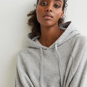 Nueva Moda de Invierno, Sudadera Corta con Capucha para Mujer, Estampada, de Manga Larga, Elástica, Estilo Urbano, Bordada - Product Image 3