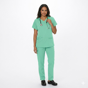Tenue unisexe personnalisée en rayonne douce tissée, coupe évasée, pour salon de beauté, dentiste, médecin, hôpital, sans couture, avec détection d'aiguilles, design attrayant - Product Image 2
