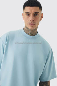 Camiseta y conjunto corto de corazón gráfico de gran tamaño de estilo veraniego informal de algodón 100% para hombre, patrón de estampado teñido liso transpirable de secado rápido - Product Image 2