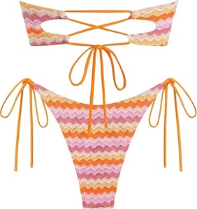 Ensemble de lingerie sexy pour femmes, soutien-gorge et bikini en dentelle, effet push-up - Product Image 6