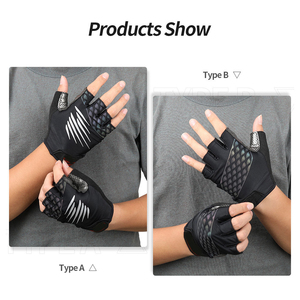 ถุงมือยกน้ำหนักซิลิโคนสำหรับผู้ชายพร้อมโลโก้แบบกำหนดเอง |   ถุงมือฝึกปั่นจักรยาน - Product Image 3