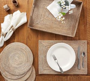 Set de table en rotin rectangle pour la décoration de table à manger fait à la main du Vietnam nouvel article en gros - Product Image 3