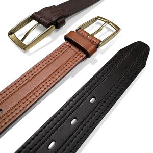 Cinturón de Cuero para Hombre con Acabado Elegante y Ajuste Regulable, Perfecto para Vestimenta Formal, Casual y Uso Diario, Diseño de una Sola Pieza - Product Image 4