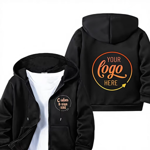 Custom Women's Hoodie Your Design Elegant Hooded Sweatshirt Versatile Drawstring Kangaroo Pocket Zip-Front 100% Cotton Terry - Product Image 1