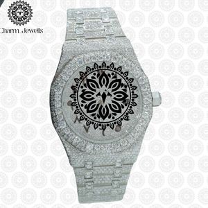 Montre de luxe pour homme Charm Jewells, boîtier en acier inoxydable, cadran de 40 mm, mouvement mécanique analogique, date automatique, luminescent, étanche 10 bars - Product Image 1