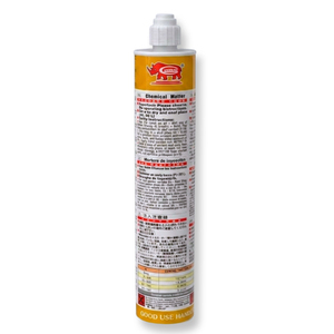 Mortier hybride injectable Vinylester GU-2000 280ml pour la fixation de rampes et de marches d'égouts - Product Image 1
