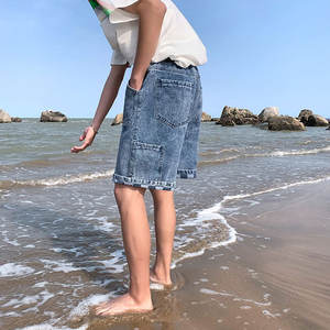 Pantalones Cortos de Mezclilla Elásticos para Hombre, Verano, Moda Casual, Corte Ajustado, Alta Calidad, OEM - Product Image 6