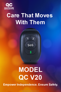 2025 QC V20 4G Personnes Âgées GPS Smartwatch RF-V48A SOS Alerte Chute HR BP Temp Tracker 1000mAh IP67 Appel Vocal UNISOC 8910DM Bracelet - Product Image 3