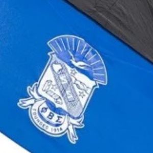 Paraguas Azul y Negro de Phi Beta Sigma, Fraternidad Griega Sigma 1914, Paraguas Compacto Resistente al Viento para Hombre y Mujer - Product Image 2