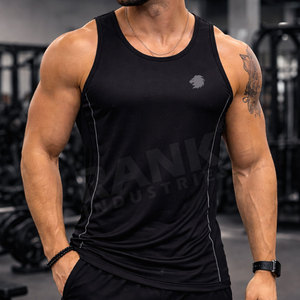 High Quality Men Gym Vest Quick Dry Breathable Sports Vest Bodybuilding Gym Wear Custom OEM Supplier - Product Image 2
