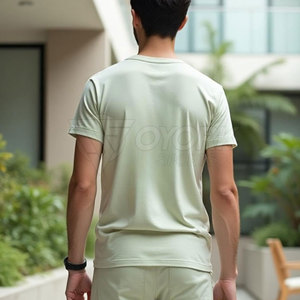 T-shirts pour hommes Street Wear à faible MOQ, respirants, à prix abordable, avec logo personnalisé - Product Image 3