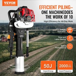 Recinzione a 2 tempi alimentata a Gas 52cc che accumula libbre T Post Driver con 3 teste per la guida in pila - Product Image 2
