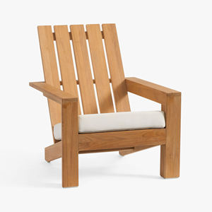 Chaise longue de jardin de haute qualité, best-seller, en teck, mobilier d'extérieur, chaise Adirondack pour hôtel, terrasse - Rustler - Product Image 3