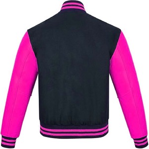 Veste universitaire unisexe personnalisée en laine 100% imperméable et coupe-vent avec design streetwear, vente en gros - Product Image 2
