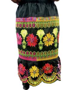 Fabricant OEM Jupe de haute qualité 100% coton avec broderie personnalisée Jupes longues à taille haute pour femmes - Product Image 5