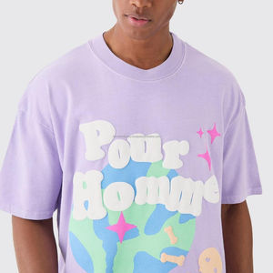 Camiseta extragrande de ajuste ligero de calidad superior 100% Impresión personalizada con su logotipo o diseño Cuello redondo Mezcla de tamaños y colores Longitud larga - Product Image 2