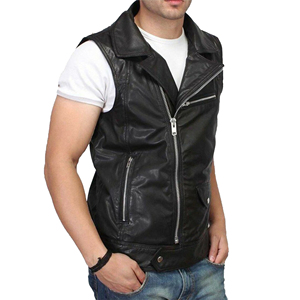 Chaleco de Motocicleta de Cuero para Hombre, Hecho a Medida, con Cuello Alto, Impermeable, Resistente al Viento, Ajuste Casual, Producto de Alta Calidad y Gran Venta - Product Image 2