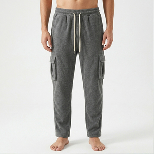 Pantalon de jogging cargo en molleton épais et chaud pour homme – Qualité supérieure, coupe confortable, multi-poches, idéal pour l'extérieur - Product Image 5