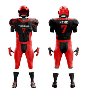 Uniforme de Fútbol Americano Sublimado Personalizado de Alta Calidad, Otro Material Transpirable, Talla Personalizada, Marca Personalizada, Sin Costuras - Product Image 5