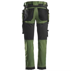 RICSA INTERNATIONAL <b>Men's</b> Olive <b>Green</b> Polyester CE Certified Reflective Work <b>Pants</b> Multiple Pockets Abrasion Resistant <b>Cargo</b> - Product Image 2