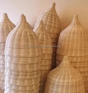 Handcrafted Water Hyacinth Rattan Seagrass Pendant <b>Lampshade</b> Natural Woven Hanging Light for Living Room and Bedroom - Product Image 6