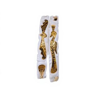 Brazalete de Oro Sólido de 22K con Diseño de Pavo Real y Concha Blanca, Joyería Vintage para Novia, Certificado BIS, Shakha - Product Image 1