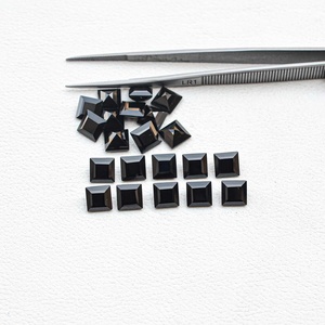 Piedra de Ónix Negro Natural AAA de 9 mm, Corte Cuadrado Facetado, Certificada, Venta al por Mayor, Piedra Preciosa Suelta para Joyería de Lujo, Directamente del Proveedor - Product Image 4