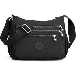 Borsa a Tracolla Impermeabile in Nylon per Donna con Cinturino Regolabile, Borsetta con Tasche, Borsa Messenger - Product Image 1