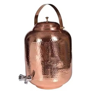 High Quality <b>Copper</b> Water Dispenser Large Volume Water Storage Container with Tap Ideal for Home Kitchen Office and <b>Table</b> Setup - Product Image 1