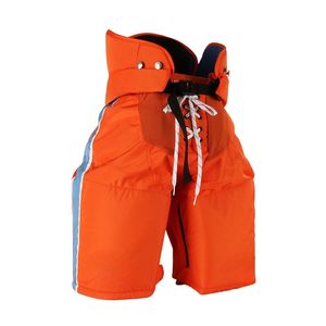 Pantalones de Hockey sobre Hielo Acolchados Color Naranja para Hombre, con Cintura Elástica, Cierre Personalizado, 100% Poliéster, Secado Rápido, Antibacterianos, RexFit Sports - Product Image 1