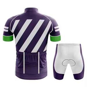 Five B Purple Green White <b>Cycling</b> Jersey Set <b>Short</b> Sleeve Bike Riding Clothing Men's <b>Cycling</b> Uniform with <b>Padded</b> <b>Shorts</b> - Product Image 2