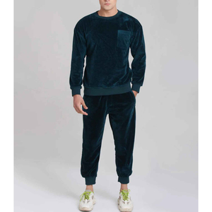 Ensemble de survêtement en velours pour homme de qualité supérieure avec un toucher doux et un matériau durable - Product Image 1