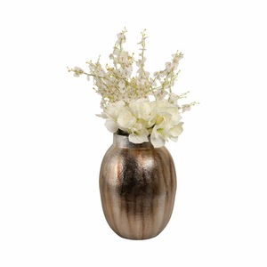 Jarrón de Metal Contemporáneo para Mesa, Porta Flores Decorativo para Decoración de Bodas, Diseño Personalizado, Moderno, Elegante y Lujoso para el Hogar - Product Image 1