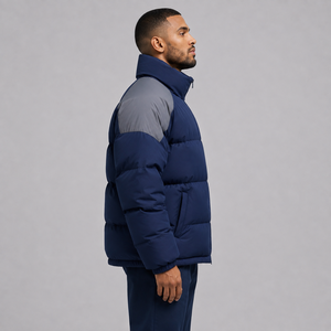 Veste matelassée oversize premium pour homme, personnalisable avec logo, chaude, légère, streetwear d'hiver, vente en gros OEM - Product Image 3
